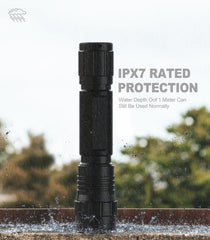 Feyachi 1500 Lumen LED Tactical Flashlight Rechargeable IPX7 Protection 4 Modes Weapon Light Picatinny Rail Flashlight Included with Pressure Switch(Molk-FL34) feyachi Default Title Default Title-
