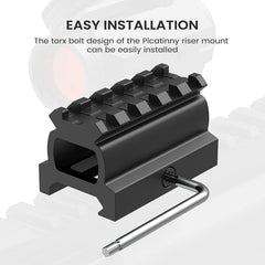 Feyachi RM19 Riser Mount - Picatinny Rail 0.95 inch