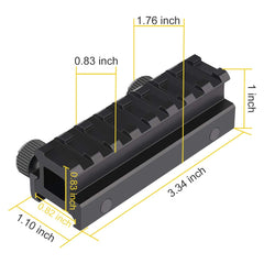 Feyachi RM62 Picatinny Riser Mount - With See Through Hole