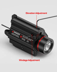 Feyachi LF-69 Laser Weapon Light Combo - 1000 Lumen for Pistol