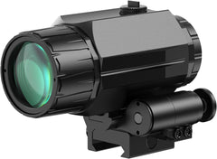 Feyachi M38 5X Red Dot Magnifier with Flip to Side Mount Rifle Scope, Focus Adjustment, Windage & Elevation Adjustable