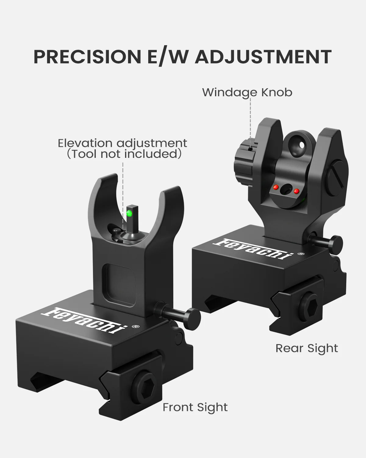 Feyachi S48 Fiber Optic Iron Sights