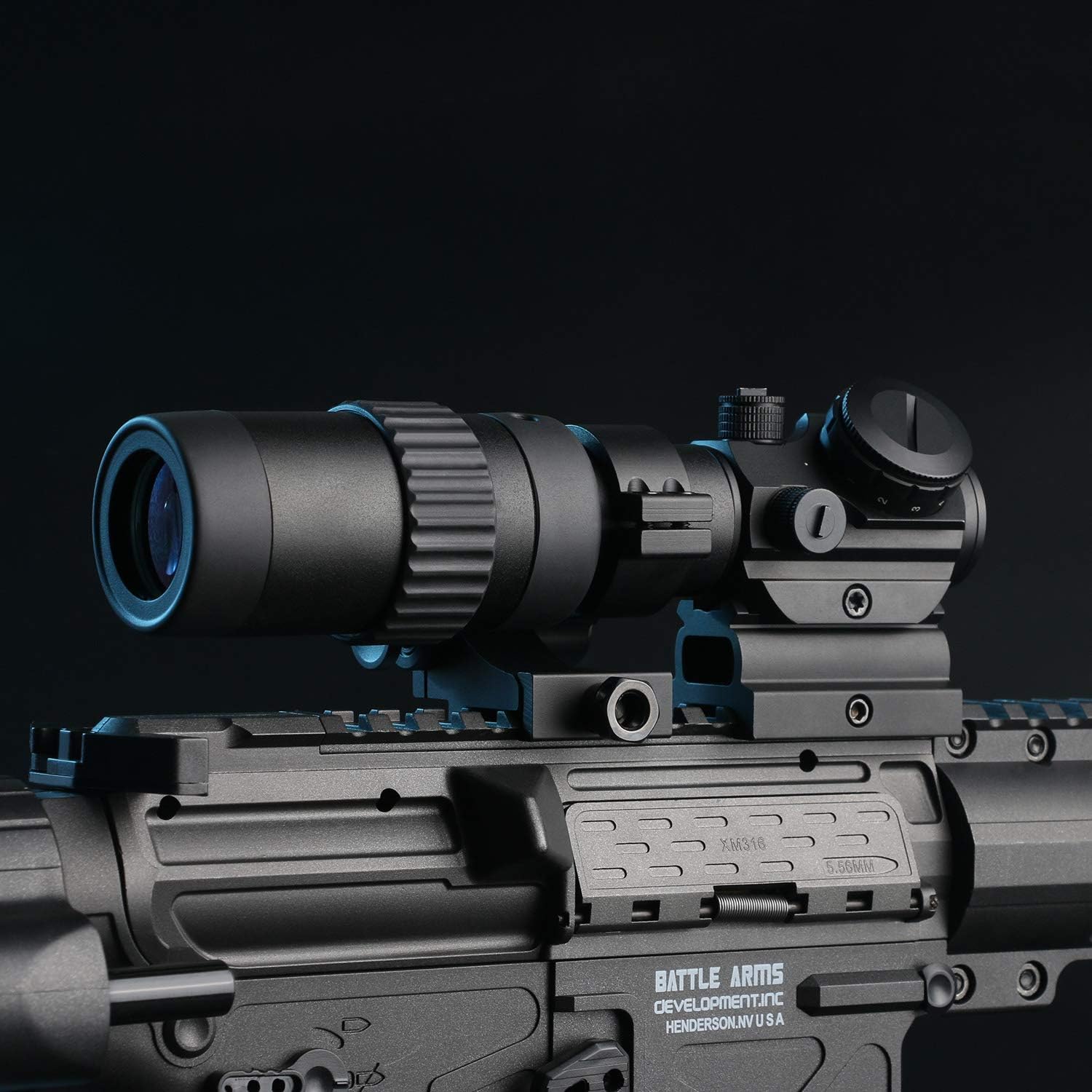 Feyachi M36 Red Dot Magnifier - Flip to Side Optics