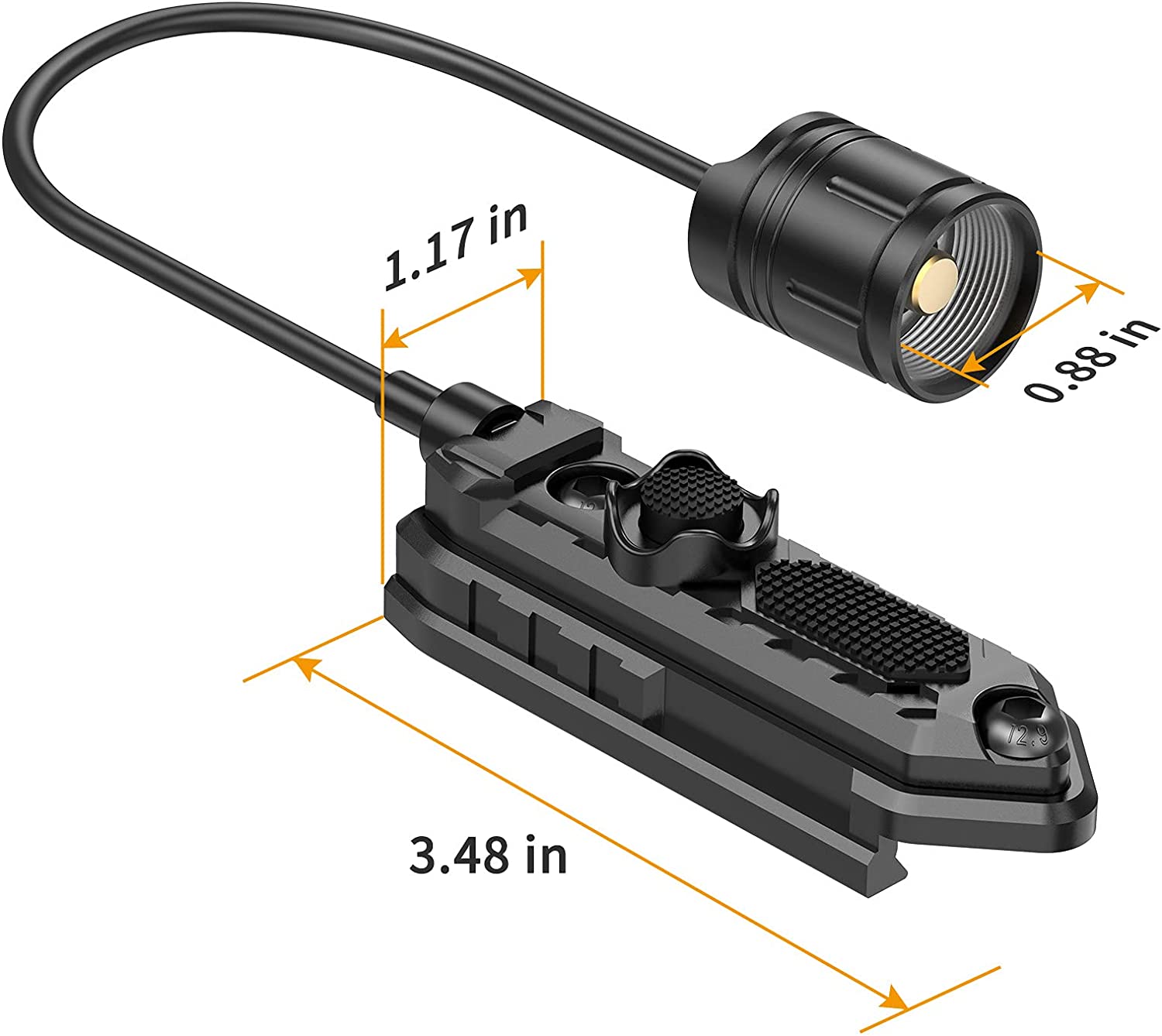 Feyachi PS-30 Pressure Switch for Flashlights - Mlok/Picatinny Compatible