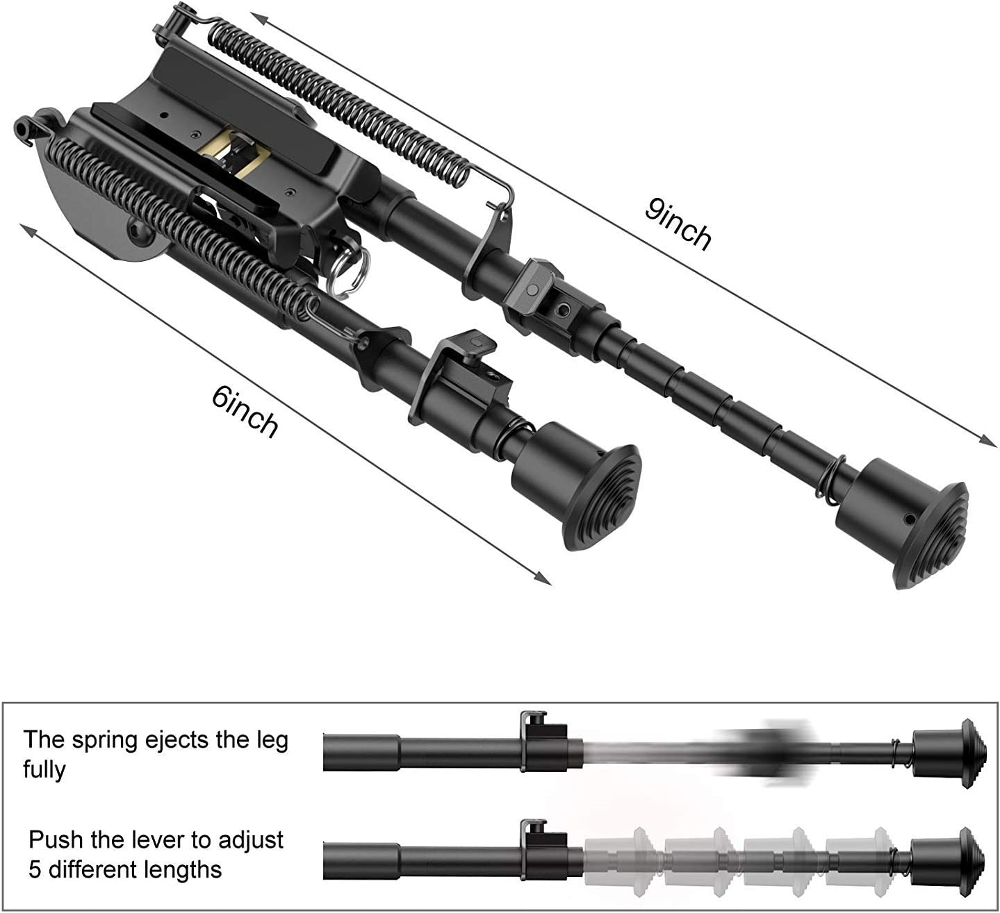 Feyachi RB1001 Tactical Rifle Bipod 02