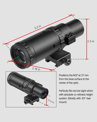 Feyachi V30&M37 Red Dot & Magnifier Combo - Co-Witness Kit